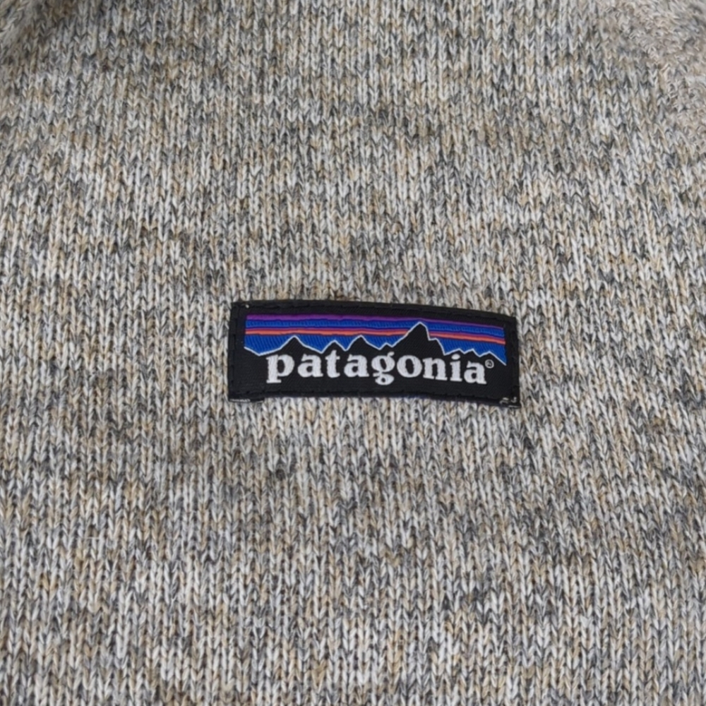 Patagonia 1/4 Sleeve Oatmeal Sweater Sz S - Picture 3 of 10